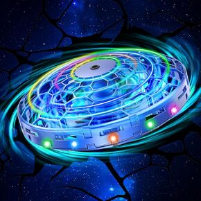 Mini Drone for Kids,Hand Operated UFO Toy,Hover Boomerang Ball with LED,Child-Safe Design UFO Drone,Easy Indoor Outdoor Flying Toys,Flying Orb Ball Drone for Kids 6-8-12 Boys Girls,Cool Christmas Birthday Gift (Purple) in Saudi Arabia