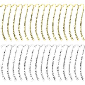 30PCS Metal Bookmarks Hairpin Hook Vintage Book Markers Carved Embossed Metal Bookmark Hooks for Teacher Reading Enthusiasts Jewelry Making Charms in Saudi Arabia