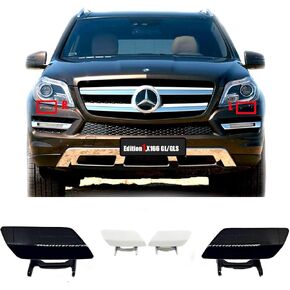 غطاء غسالة المصباح الأمامي لـ 13-16 Mercedes-Benz GL/GLS Class X166 Fit 320 350 400 450 500 550 63AMG 2013 2014 2015 2016 فوهة رش للمصابيح الأمامية للتنظيف in Kuwait