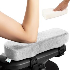 وسادة مسند الذراع - مجموعة من 2 وسائد ذراع لكرسي المكتب لتخفيف آلام الكوع - أغطية ذراع كرسي مكتب الكمبيوتر لإعداد مكتب مريح in Kuwait