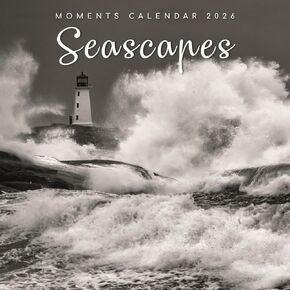 The Gifted Stationery 16 Month Square Wall Calendar - Seascape Photo Art 2026 Wall Calendar - 2026 Planner with 180 Reminder Stickers - Sept 2025-Dec 2026, 12 x 12 in in Kuwait