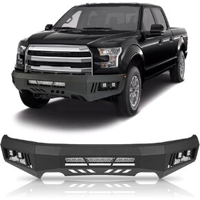 المصد الأمامي للطرق الوعرة مناسب لـ F150 2015 2016 2017 مع 5 أضواء مصد فولاذي مطلي بالمسحوق مصد عرض كامل in Kuwait