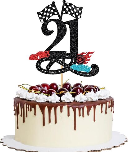 سباق السيارات 6 عيد ميلاد كعكة توبر، بريق سريع ستة كعكة توبر، العلم متقلب، سباق المسار عيد ميلاد عمره ستة سنوات، بنين بنات العلم متقلب تحت عنوان لوازم الحفلات in Kuwait