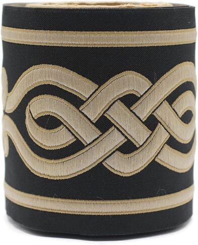 3.8 Yards Spool 3.9" Spiral Drapery Trim Jacquard Ribbon for Your Drapes Curtains Drapery Banding Trim Tape V4 142 in Saudi Arabia