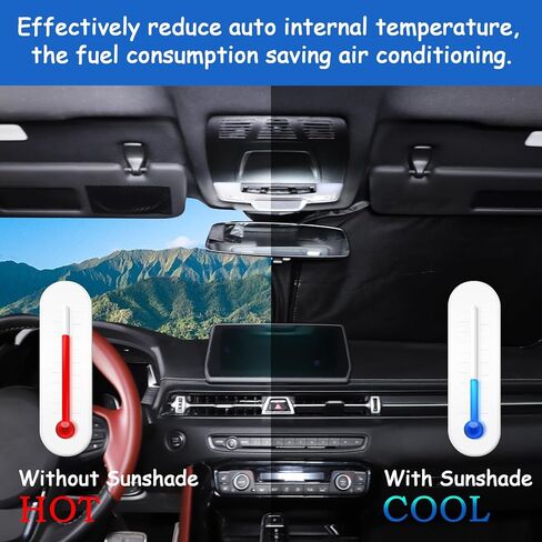 Windshield Sunshade Fit for Toyota Supra GR A90 A91 MK5 2019-2025, Folding Car Sun Shade for Front Window, Auto Sun Protection Visors Blocks UV Rays and Keeps Vehicle Cool, 1PCS in Saudi Arabia