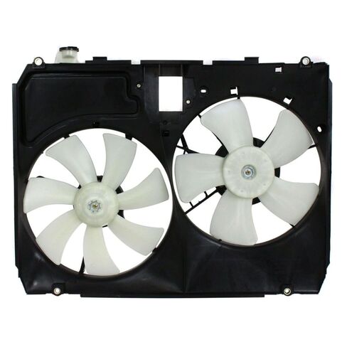 1 قطعة مجموعة مروحة تبريد المبرد المزدوج لكزس ل RX330 3.3L 2004-2006 بدون وحدة التحكم FA70267 LX3115109 in Kuwait