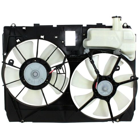 1 قطعة مجموعة مروحة تبريد المبرد المزدوج لكزس ل RX330 3.3L 2004-2006 بدون وحدة التحكم FA70267 LX3115109 in Kuwait