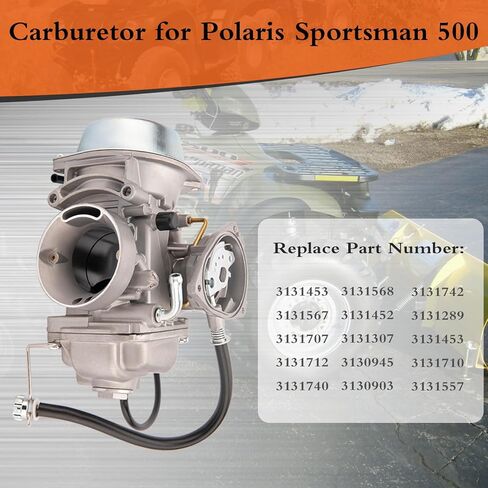 500 Carburetor Compatible with Polaris Sportsman 500 4X4 HO 2001-2005 & 2010-2012, Trail Boss 325 2000-2002, Scrambler 500 4x4 1997-2009 Replace part # 3131557 3131453 in Saudi Arabia