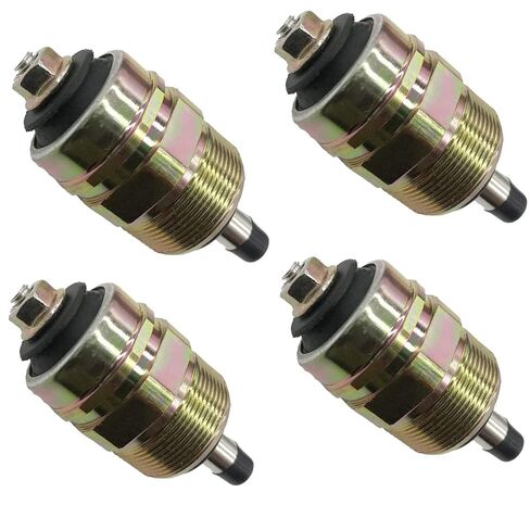 12V Diesel Fuel Shutoff Solenoid 0330001015 fits Cummins VE 5.9L Fuel Injection Pump 1988-1993 OEM Number 146650-0720 3903575 2Pcs (Gold) in Saudi Arabia