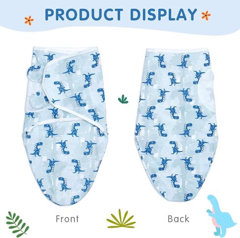 Reborn Baby Doll Swaddle Blanket for 17-22 Inch Reborn Baby Doll Clothes Tyrannosaurus Rex Blanket Soft Cotton Baby Doll Clothing in Kuwait