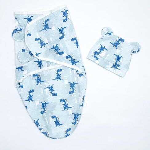 Reborn Baby Doll Swaddle Blanket for 17-22 Inch Reborn Baby Doll Clothes Tyrannosaurus Rex Blanket Soft Cotton Baby Doll Clothing in Kuwait