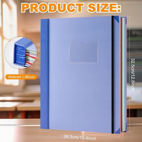 Important Document Organizer, Organ Folio Document Folders with 10 Colorful Envelopes, Labels Pockets, for Emergency Documents, Birth Certificates, Damage Resistant Folder,Plenty Storage Space in Saudi Arabia