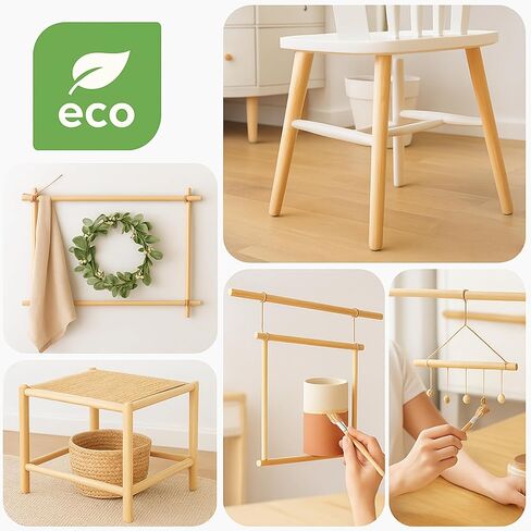 2PCS Bamboo Dowel Rods 1" x 48" Long – Round Wooden Dowels for Crafts DIY and School Projects Natural Unfinished Craft Wood Sticks for Crafting and Decor Smooth Surface Birch Alternative in Saudi Arabia