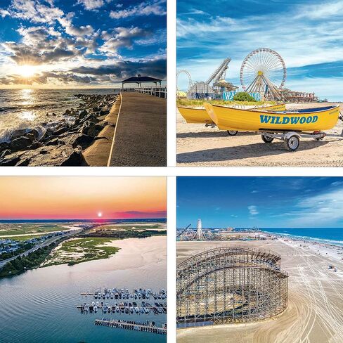 Wildwood 2026 Wall Calendar - 12 beautiful scenes across the Wildwoods, New Jersey (NJ) - 11th Edition - 11" x 17" - Perfect for any Wildwood lover's home, office, dorm or beach house in Saudi Arabia