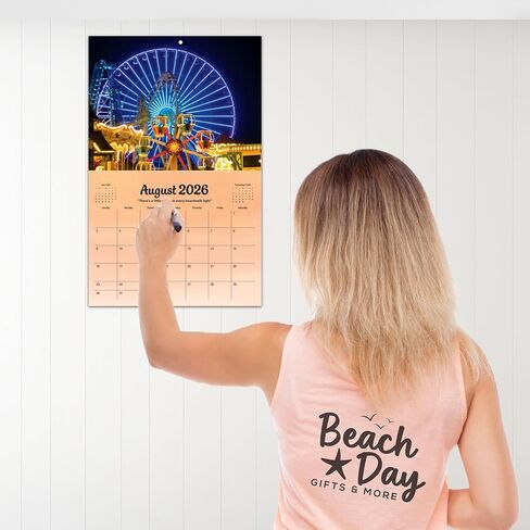 Wildwood 2026 Wall Calendar - 12 beautiful scenes across the Wildwoods, New Jersey (NJ) - 11th Edition - 11" x 17" - Perfect for any Wildwood lover's home, office, dorm or beach house in Saudi Arabia