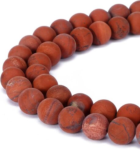 Gorgeous Natural Fushia Drusy Agate Gemstone Matte Round Loose Beads for Jewelry Making (8MM, Picasso Jasper) in Saudi Arabia