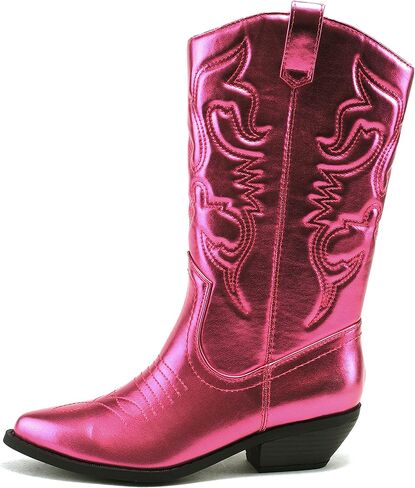Soda Reno Women Western Cowboy Pointed Toe Knee High Pull On Tabs Boots (Cream Nubuck, US Footwear Size System, Adult, Women, Numeric, Medium, 12) in Saudi Arabia