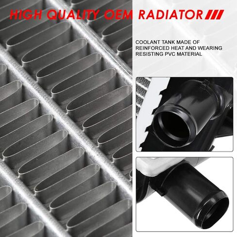 Auto Dynasty Radiator Compatible with 95-00 Chrysler Cirrus Dodge Stratus 2.0L 2.4L 2.5L AT MT, DPI 1702 Factory Style 1-Row Cooling Radiator, Aluminum Core in Saudi Arabia