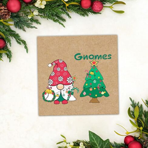 Merry Christmas Gnomes Clear Stamps for Card Making and Journaling, Xmas Trees Snowflake Rubber Stamps Father Christmas Santa Claus Stamps for Scrapbooking DIY Cards Album Crafts Supplies in Saudi Arabia