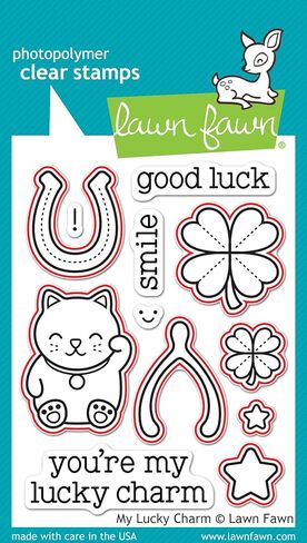 Lawn Fawn My Lucky Charm Stamp and Die Bundle - Two Items in Saudi Arabia