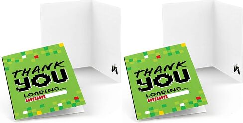 Big Dot of Happiness Game Zone - Pixel Video Game Party or Birthday Party Thank You Cards (8 count) in Saudi Arabia