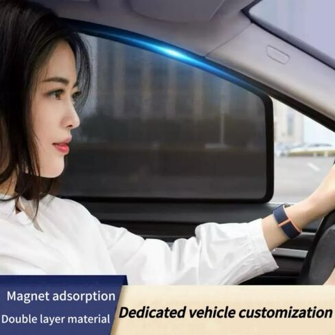 Car Window Sun Shade for Subaru Forester 2025,Keep Interior Cool Embedded Magnetic Mesh Strong Barrier Sun Heat Blocker Protector Heat Insulation Interior Protection,2PCS-Rear Windows in Saudi Arabia