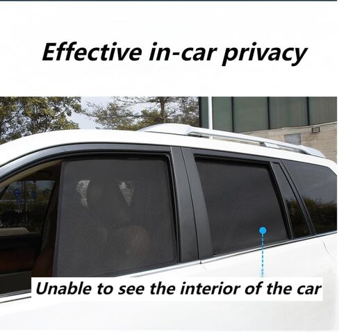 Car Window Sun Shade for Subaru Forester 2025,Keep Interior Cool Embedded Magnetic Mesh Strong Barrier Sun Heat Blocker Protector Heat Insulation Interior Protection,2PCS-Rear Windows in Saudi Arabia