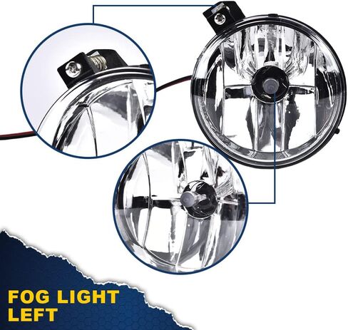 CHEDA Fog Lights Assembly, Compatible with 2001 2002 2003 Dodge Durango/2001 2002 2003 2004 Dakota Pickup CH2592113 (Left & Right) in Saudi Arabia