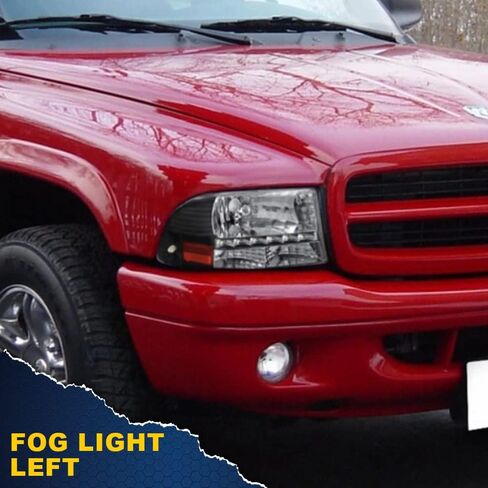 CHEDA Fog Lights Assembly, Compatible with 2001 2002 2003 Dodge Durango/2001 2002 2003 2004 Dakota Pickup CH2592113 (Left & Right) in Saudi Arabia