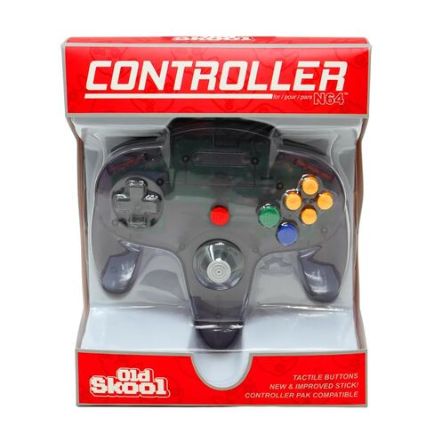 عصا التحكم السلكية Old Skool Classic متوافقة مع نظام ألعاب Nintendo 64 N64 - أزرق in Saudi Arabia