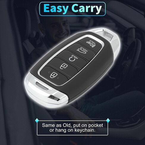 X AUTOHAUX NYOMBEC5FOB2004 434MHz استبدال دخول بدون مفتاح مفتاح ذكي عن بعد فوب لشركة Hyundai Elantra 2020 2021 2022 2023 No.95440-AA000 5 أزرار in Saudi Arabia