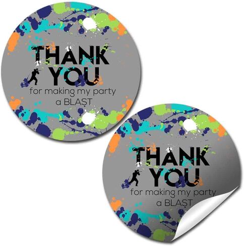 Police Car Birthday Thank You Sticker Labels, 40 2" Party Circle Stickers by AmandaCreation, Great for Party Favors, Envelope Seals & Goodie Bags in Saudi Arabia