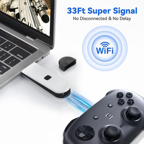 ELUTENG Xbox Adapter for PC Xbox Wireless Adapter Bluetooth 5.0 Xbox Controller Wireless Adapter Dongle Compatible with Xbox One, Xbox One X|S, Elite|Elite Series 2, Xbox Series X|S Controller in Kuwait