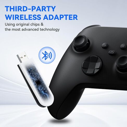 ELUTENG Xbox Adapter for PC Xbox Wireless Adapter Bluetooth 5.0 Xbox Controller Wireless Adapter Dongle Compatible with Xbox One, Xbox One X|S, Elite|Elite Series 2, Xbox Series X|S Controller in Kuwait