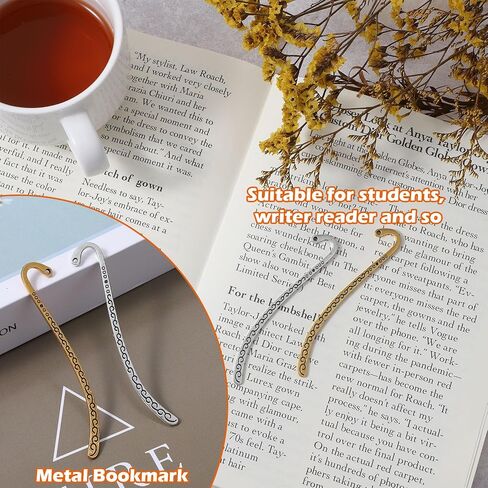 30PCS Metal Bookmarks Hairpin Hook Vintage Book Markers Carved Embossed Metal Bookmark Hooks for Teacher Reading Enthusiasts Jewelry Making Charms in Saudi Arabia