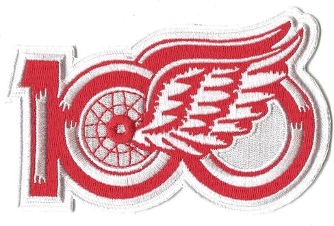 Detroit Hockey 100th Anniversary Commemorative Jersey Patch, White, 2025-26 Season Collection in Saudi Arabia