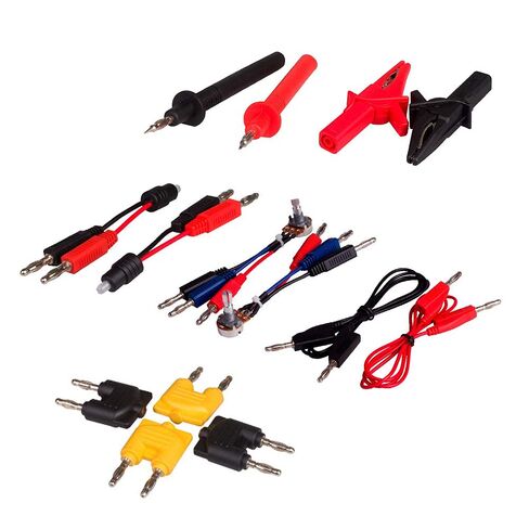 مجموعة أدوات اختبار السيارات من Outzone 92 قطعة أدوات اختبار كهربائية أدوات تشخيص السيارات موصلات الأسلاك مجموعة كابلات المحول in Kuwait