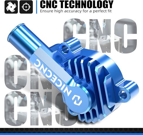 NICECNC Dirt Bike Water Pump Cover Compatible with Yamaha YZ80 1993-2001 YZ85 2002-2018,Aluminum CNC-machined in Saudi Arabia