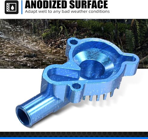 NICECNC Dirt Bike Water Pump Cover Compatible with Yamaha YZ80 1993-2001 YZ85 2002-2018,Aluminum CNC-machined in Saudi Arabia