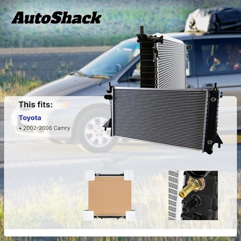 مشعاع AutoShack 29.06 بوصة (738.1 ملم) بديل أساسي لسيارة Toyota Camry 1-PC 2002-2006 in Kuwait