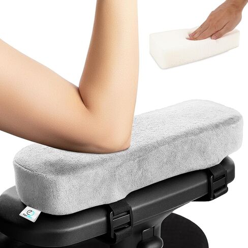 وسادة مسند الذراع - مجموعة من 2 وسائد ذراع لكرسي المكتب لتخفيف آلام الكوع - أغطية ذراع كرسي مكتب الكمبيوتر لإعداد مكتب مريح in Kuwait