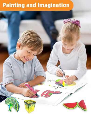 SONGTIY 3D Printing Drawing Template, 20 Sheets 3D Painting Paper Stencils, 3D Pen Drawing Graffiti with a PVC Transparent Board, for Kids Birthday Christmas DIY Gifts in Saudi Arabia