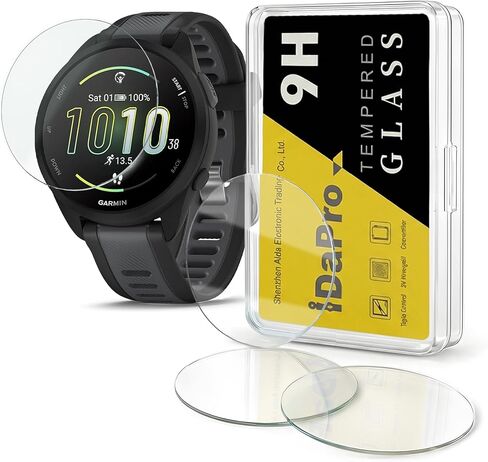 [4 عبوات] واقي شاشة لساعة Garmin Forerunner 165 الذكية من الزجاج المقسى المضاد للخدش وخالي من الفقاعات in Kuwait