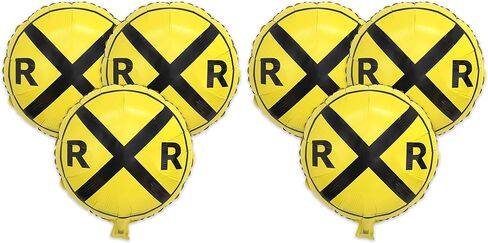 Havercamp Railroad Party Balloons (3 Pcs.)! 3 Round Mylars are great for Train Themed Events, Kid's Birthday Party, Train Collectors, Retirement Party, Father's Day, Graduations. in Saudi Arabia