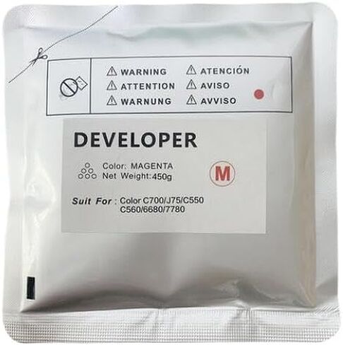 مسحوق المطور متوافق مع C700 J75 C550 C-560 6680 اللون 550 560 570 C75 700i 675K76190 675K76280 675K76220 675K76250 (450 جم أصفر) in Kuwait