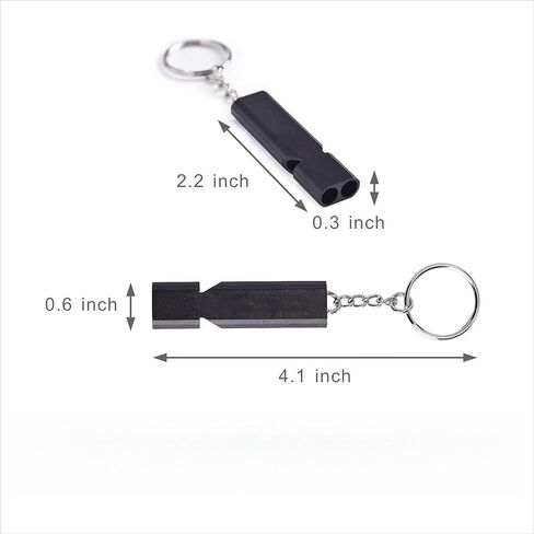 2 pcs Emergency Whistles Lifeguard Safety Whistle with Lanyard and Keychain for Outdoor Camping Hiking Boating in Saudi Arabia