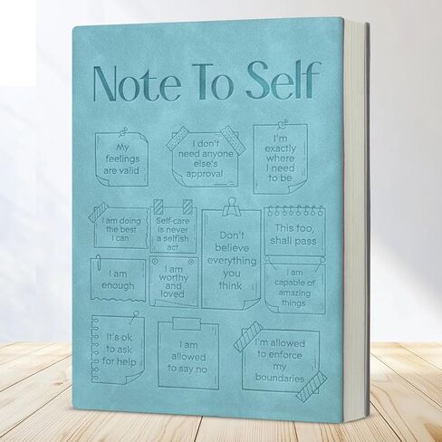 Mental Health Notebook Note to Self Positive Affirmations Journal Motivational Gifts for Psychological Patients Friends-Blue in Saudi Arabia