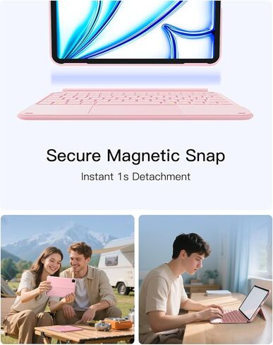 Inateck for iPad 10th Generation Case with Keyboard,Ultralight iPad Keyboard Case for iPad 10 Gen,iPad Air 6 2024,iPad Air 5/4 10.9",iPad Pro 11 4/3/2/1,Detachable Keyboard with Touchpad, KB04122 Gray in Kuwait