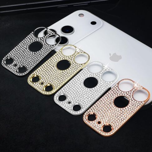 [عبوة من قطعتين] غطاء حماية لعدسة الكاميرا من Omio مصمم لهاتف iPhone 16 Pro Max Bling للنساء والفتيات غطاء عدسة ماسية ثلاثية الأبعاد لامع وكريستال معدني لامع لهاتف iPhone 16 Pro تيتانيوم أبيض in Saudi Arabia