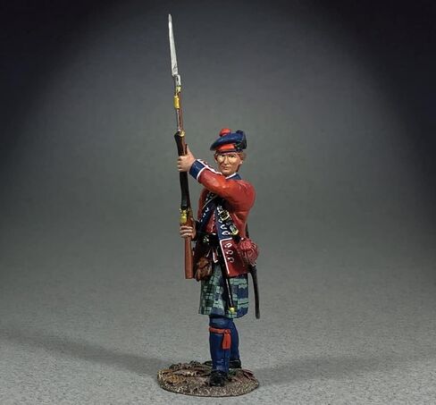 W. Britain American Revolution 16099 British 42nd Royal Highland Regiment Coy Standing Making Ready 1:30 Scale Metal in Saudi Arabia